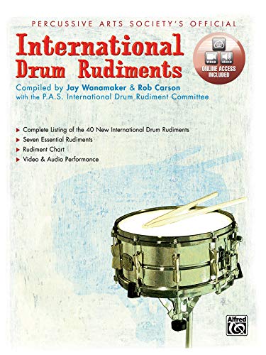 International Drum Rudiments: Book & CD: Book & Online Video/Audio
